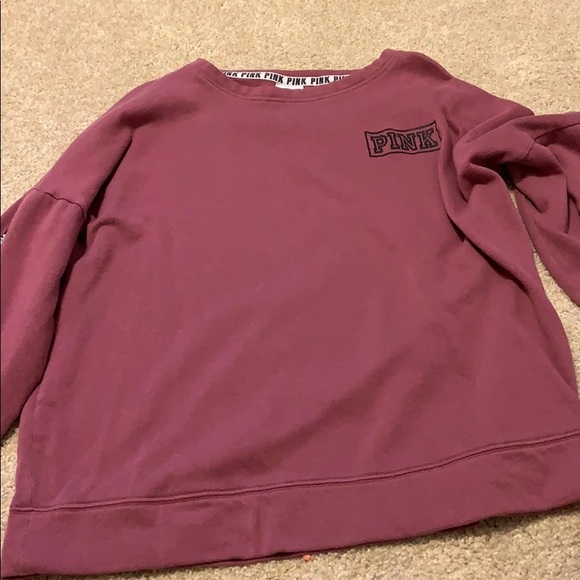 PINK Victoria's Secret Sweaters - Maroon PINK sweatshirt